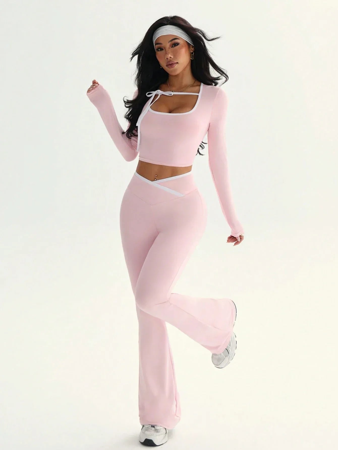 SHEIN-Sovereign Winter Two-Piece Sports Set - alotasawkli