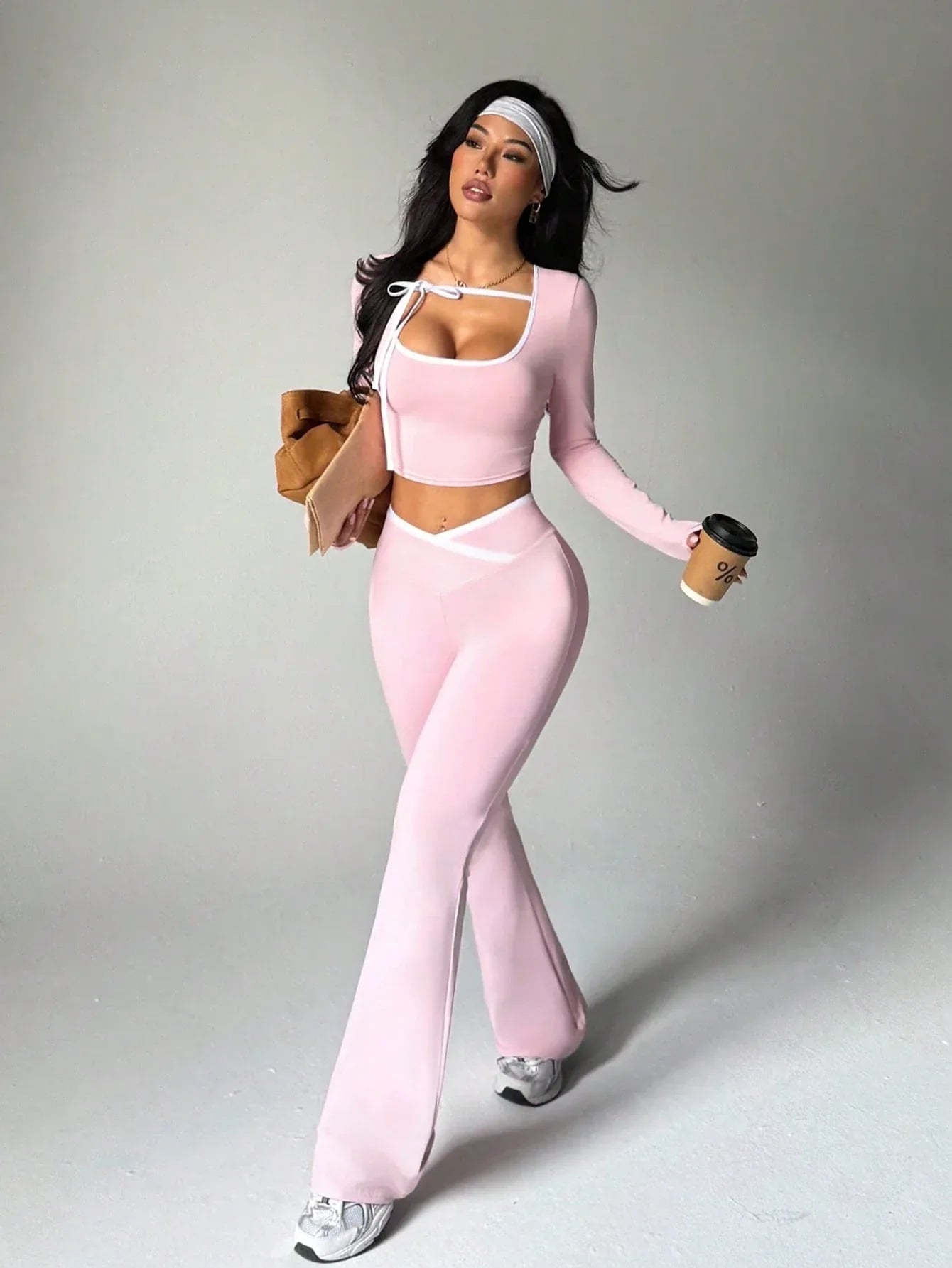 SHEIN-Sovereign Winter Two-Piece Sports Set - alotasawkli