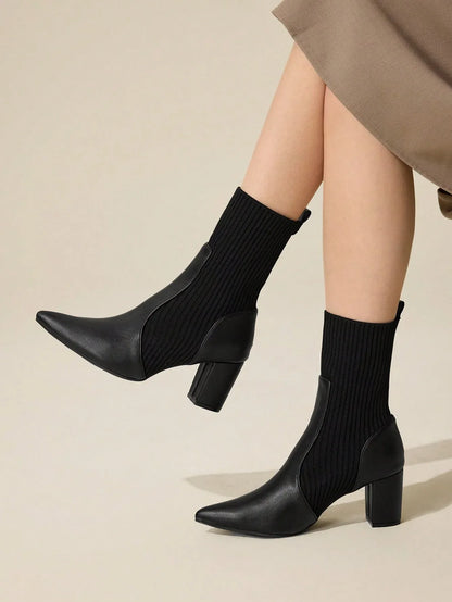 CUCCOO BASICS: Versatile Mid-Calf Chunky Heels - alotasawkli