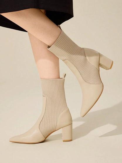 CUCCOO BASICS: Versatile Mid-Calf Chunky Heels - alotasawkli