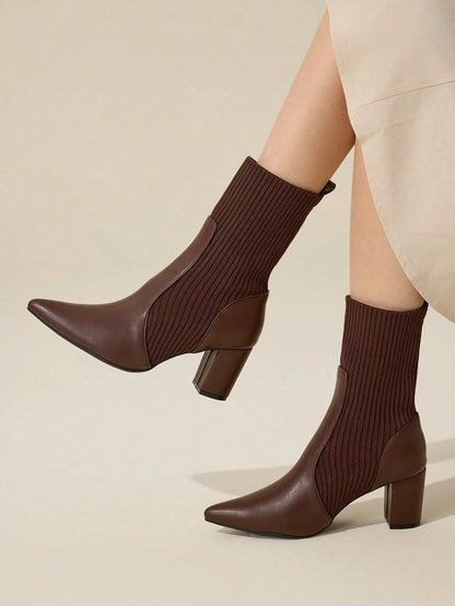 CUCCOO BASICS: Versatile Mid-Calf Chunky Heels - alotasawkli