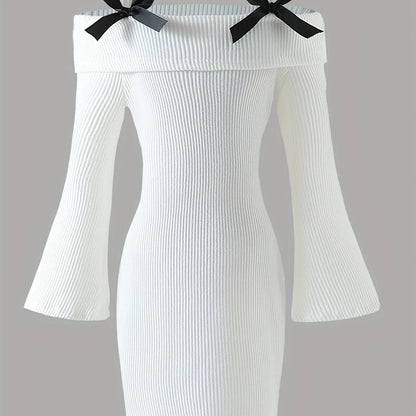 TEMU-Girls' Elegant White Puff Sleeve A-Line Floor-Length - alotasawkli