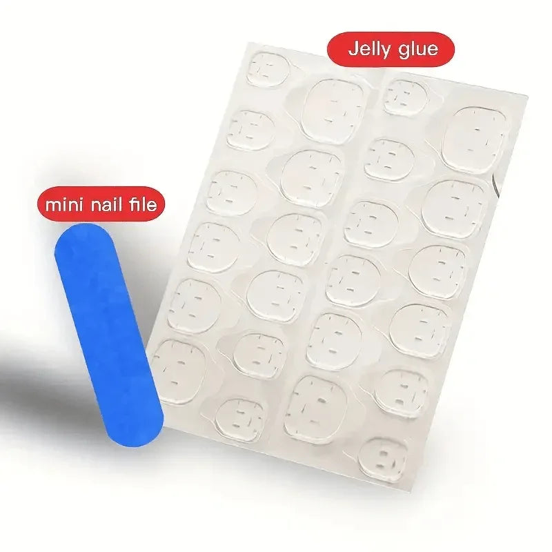TEMU-24pcs Short Square Press-On Nails - alotasawkli