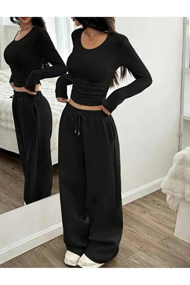 TRENDYOL-berfmoda WIDE LEG NEW SEASON LOOSE FIT - alotasawkli