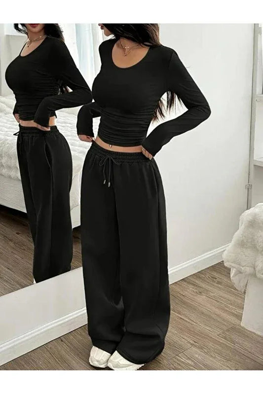 TRENDYOL-berfmoda WIDE LEG NEW SEASON LOOSE FIT - alotasawkli