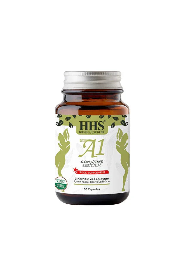 HHS NEW A1 L-Carnitine Lepidium 30 Capsules (Bottle) - alotasawkli