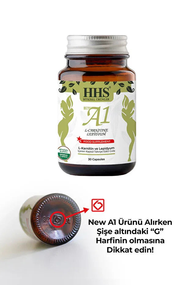 HHS NEW A1 L-Carnitine Lepidium 30 Capsules (Bottle) - alotasawkli