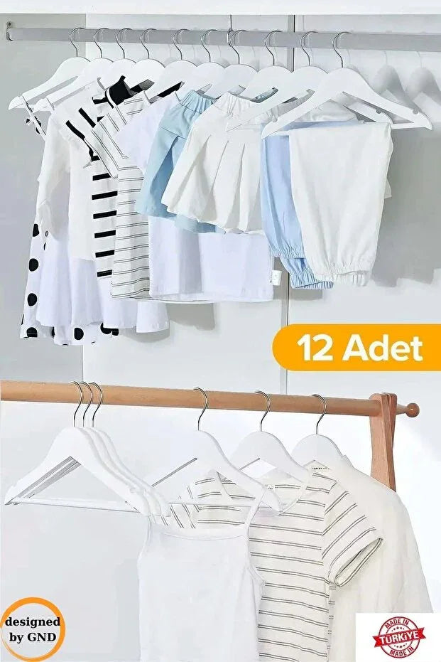 TRENDYOL-BabyLondy 12-Piece Closet Organizer, Kids Clothes Hanger - alotasawkli