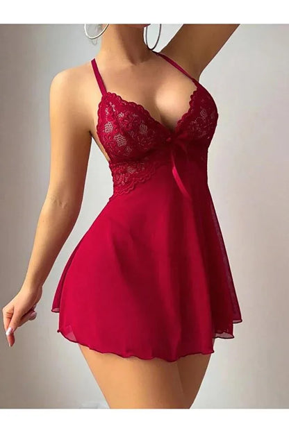 Rose Alexandra Women's Elegant Tulle Nightgown with Lace Details - alotasawkli
