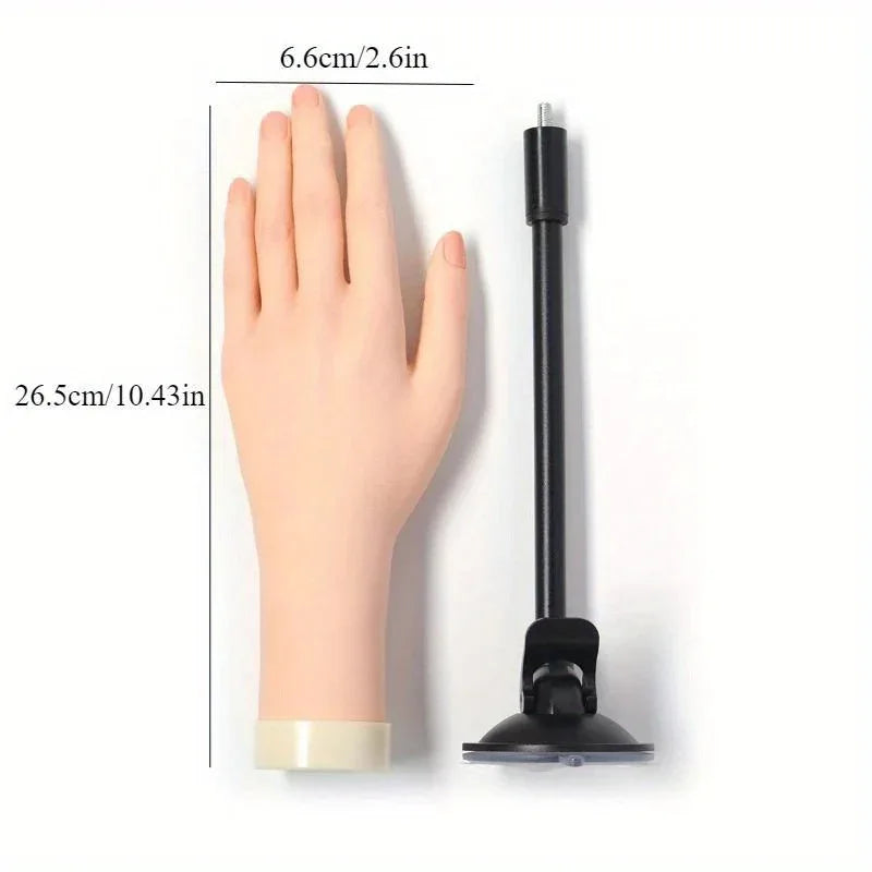 TEMU-Flexible Plastic Finger Model for Practicing Nail Art - alotasawkli