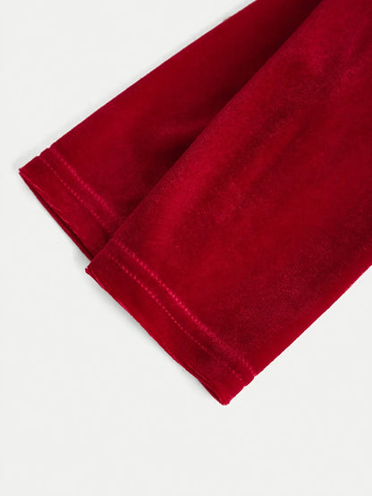 TEMU-A Stylish Red Off-Shoulder Dress for Girls - alotasawkli