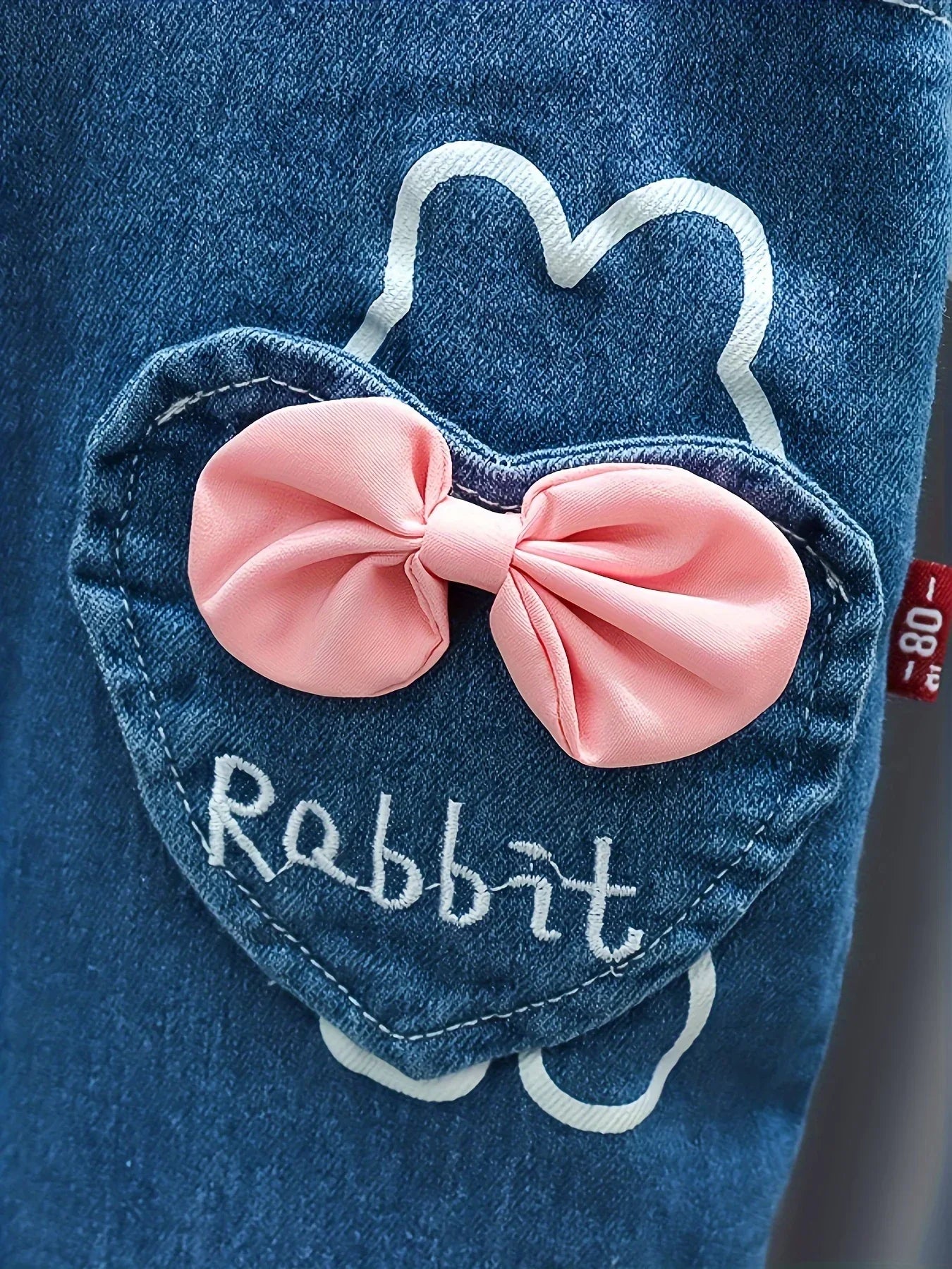 TEMU-Collection for Girls Featuring a Two-Piece Set with Bunny - alotasawkli