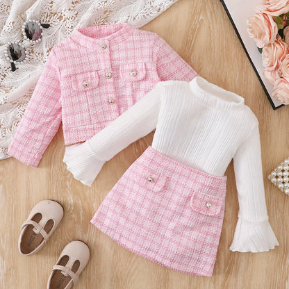 TEMU-A Stylish Three-Piece French Outfit for Young, Perfect - alotasawkli