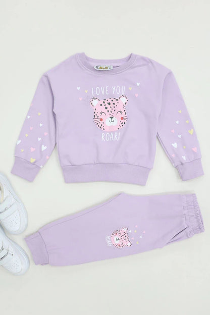 Kids' Lilac Two-Piece Lounge Set