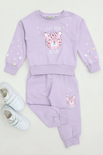 Kids' Lilac Two-Piece Lounge Set
