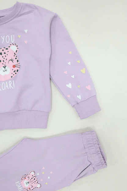 Kids' Lilac Two-Piece Lounge Set