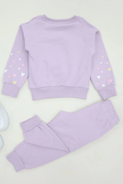 Kids' Lilac Two-Piece Lounge Set