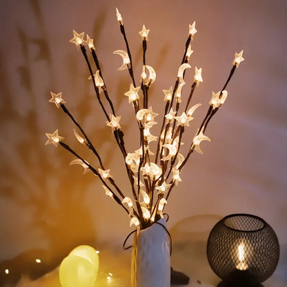 TEMU-Branch Light with 20 LEDs - Islamic Ramadan/Eid Decoration - alotasawkli