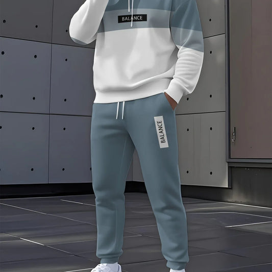 TEMU-Holiday Special 2025 Men's Trendy Sweatshirt Set - alotasawkli