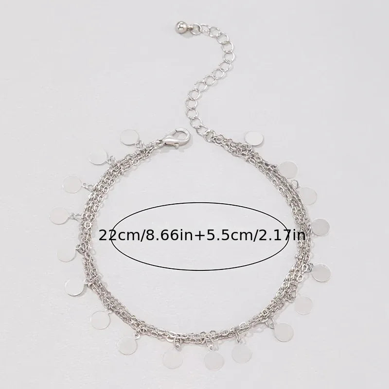 1 Anklet - Minimalist Fashion Beach Style Multi - alotasawkli