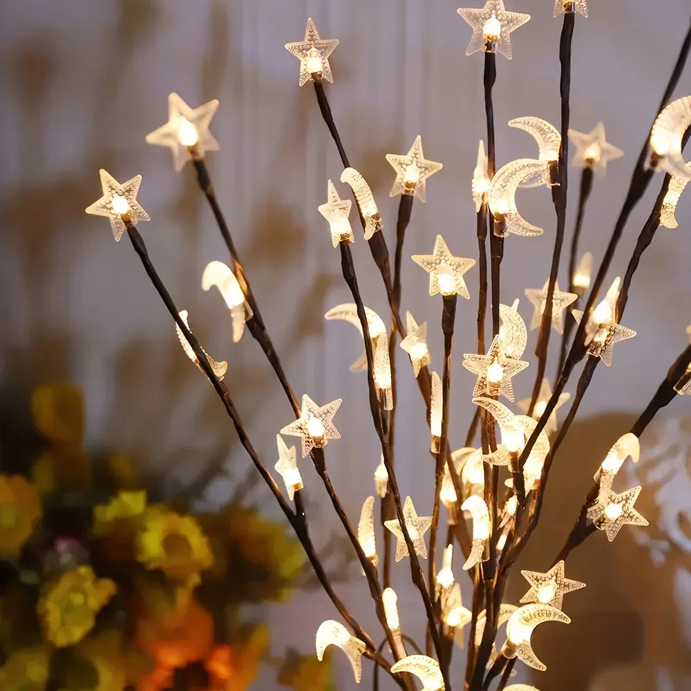 TEMU-Branch Light with 20 LEDs - Islamic Ramadan/Eid Decoration - alotasawkli