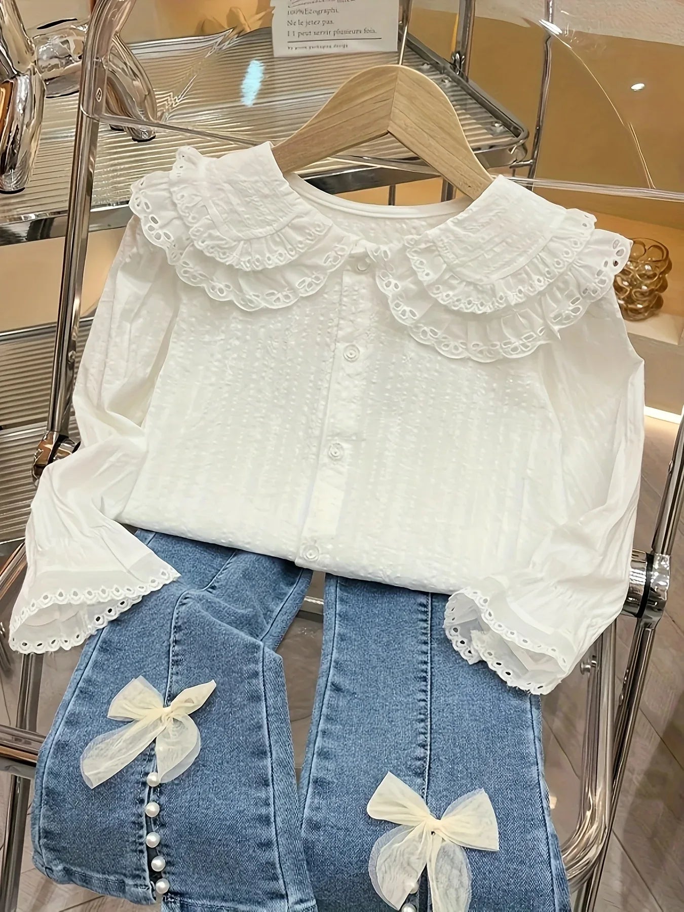 TEMU-Girls' Shirt, Long Sleeved - alotasawkli
