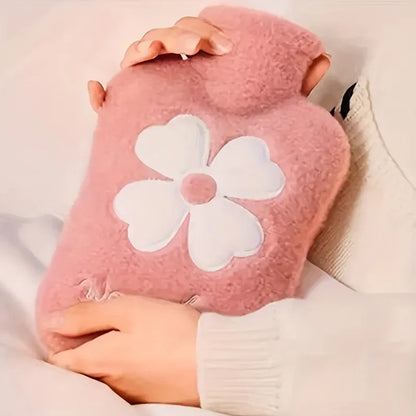 TEMU-Cozy Hot Water Bottle with Soft Cover - 17.63oz/35.27oz, Durable & Easy-to-Use for Warmth - alotasawkli