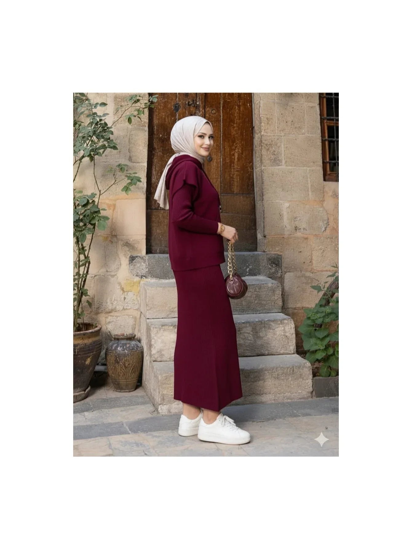 طقم سويت شيرت بجيوب وقبعة من SAYZEN - سترة 2 قطعة - alotasawkli