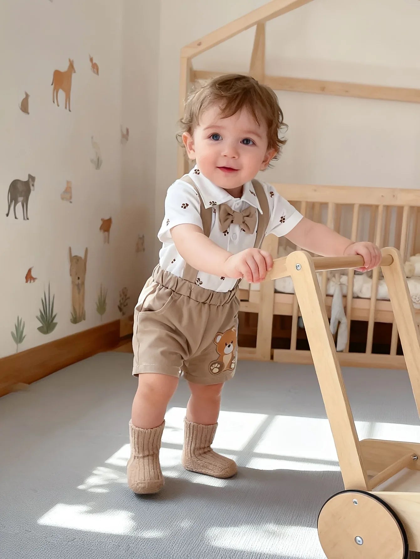 TEMU-2pcs Boy'S Short Sleeve Turned Collar - alotasawkli