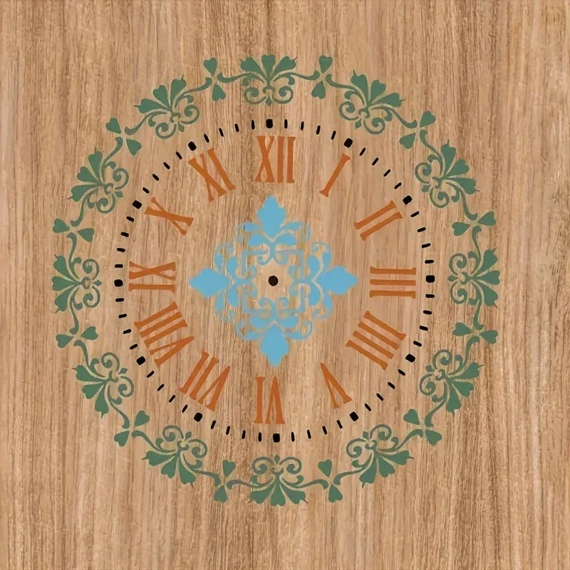 TEMU-4pcs floral border clock templates - alotasawkli