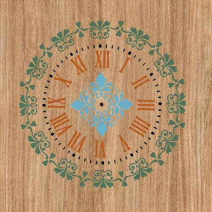TEMU-4pcs floral border clock templates - alotasawkli