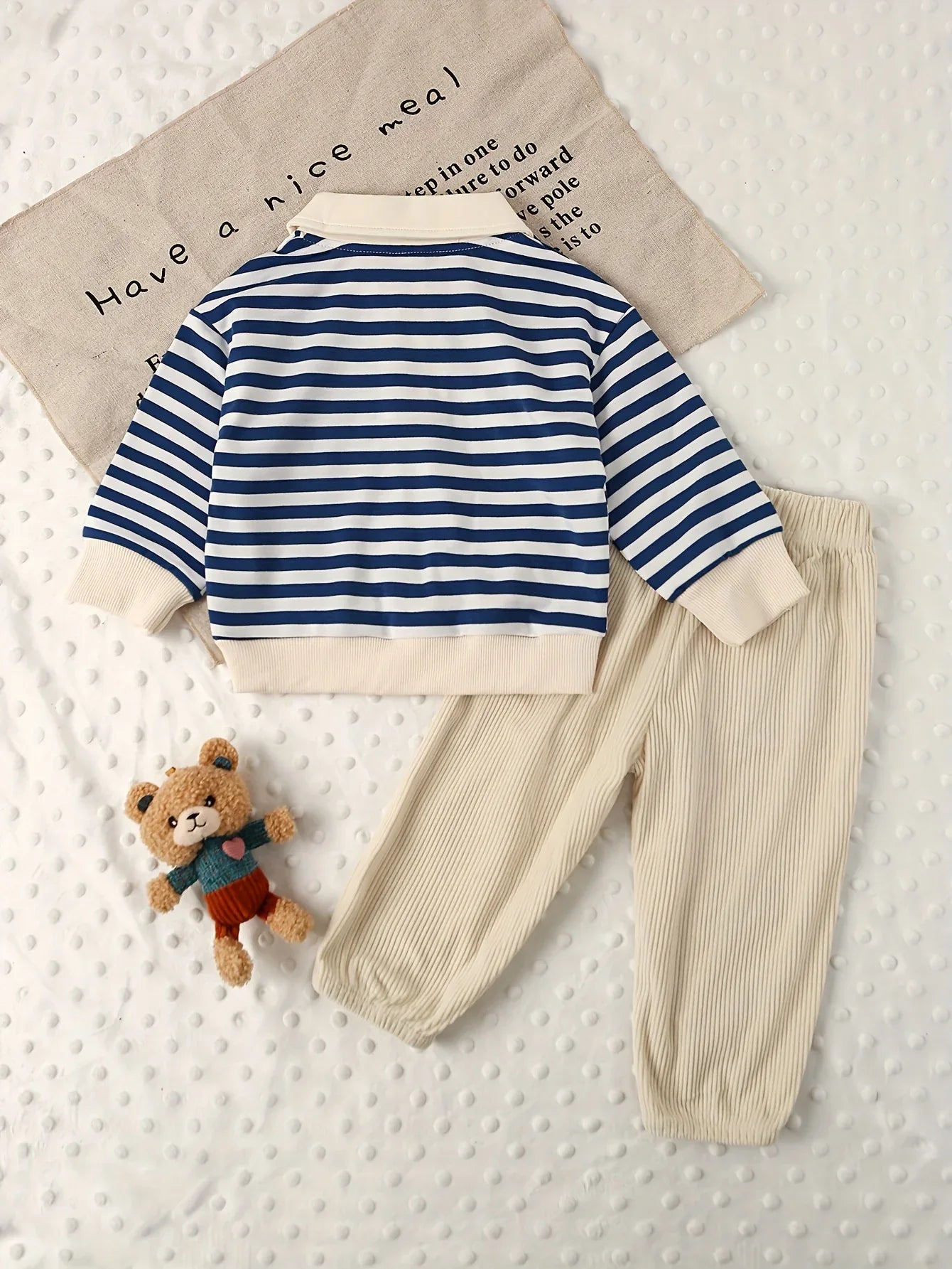 TEMU-2pcs Baby Boy Autumn And Winter Outfit - alotasawkli
