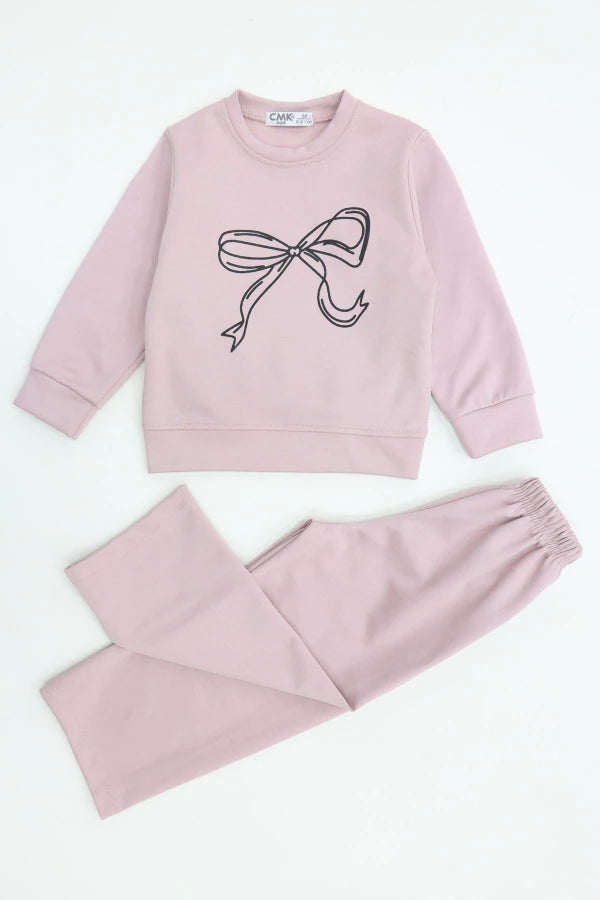 3-10 Years Double Face Set, Rose Pink