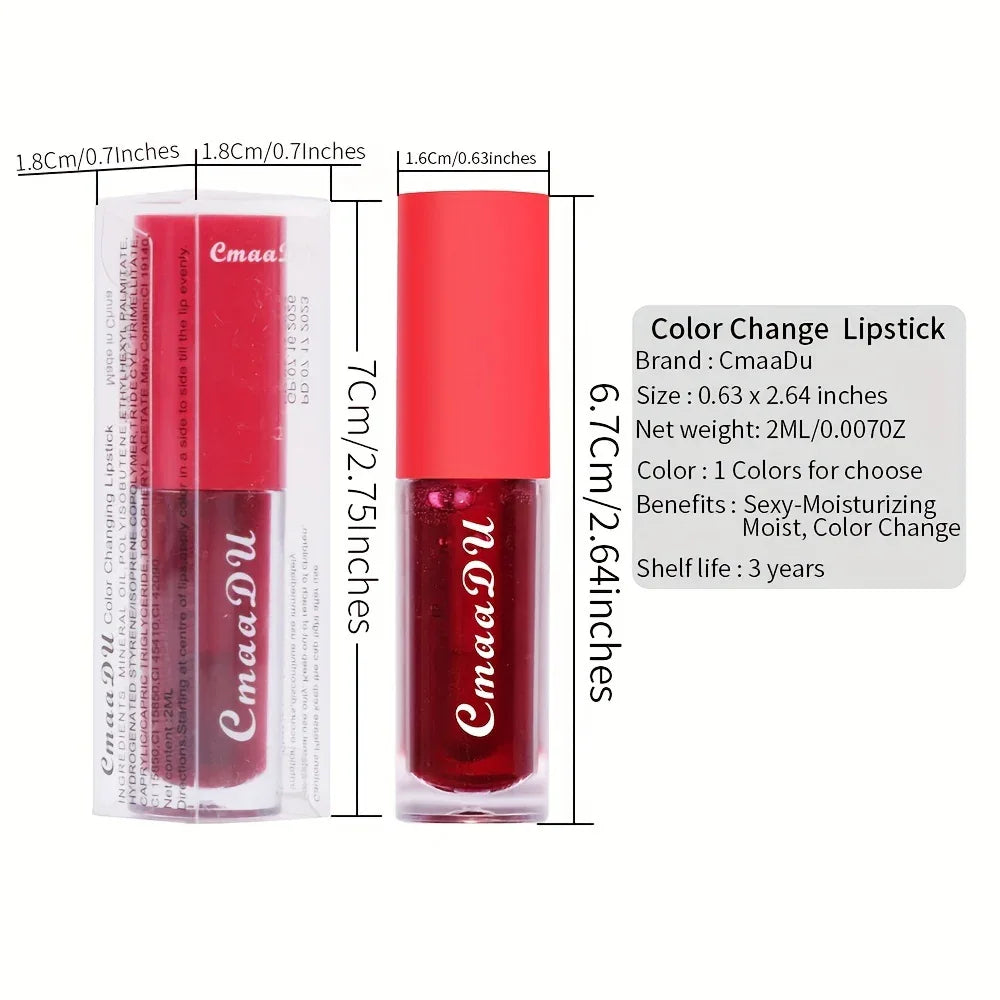 Fruit Flavored Color Changing Lip Glaze Moisturizing Hydrating - alotasawkli