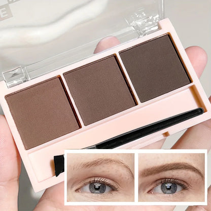 TEMU-Beginner 3 Color Eyebrow Powder Tray - alotasawkli