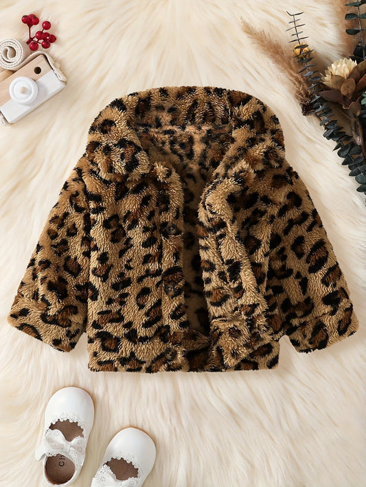 TEMU-Baby Girl'S Autumn And Winter Leopard - alotasawkli