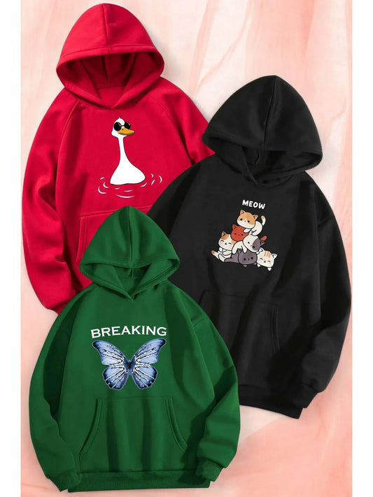 3Rd Package Printed Oversize Unisex Sweatshirt - alotasawkli