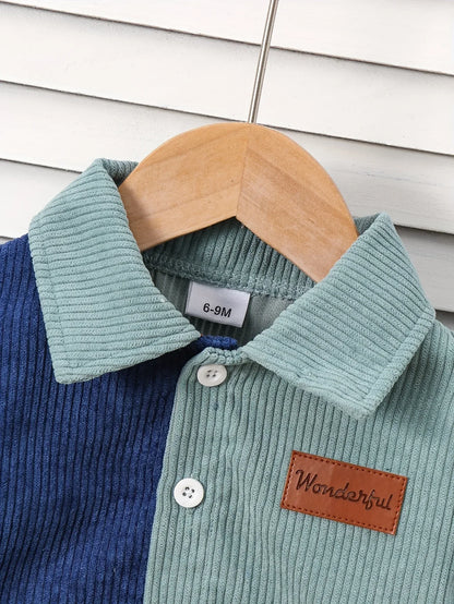 TEMU-Boys' Autumn/Winter Fashion Patchwork Turn - alotasawkli