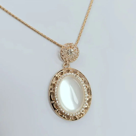 TEMU-New Stylish Oval Pendant Necklace with a Unique Vibe - alotasawkli
