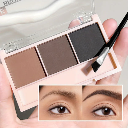 TEMU-Beginner 3 Color Eyebrow Powder Tray - alotasawkli