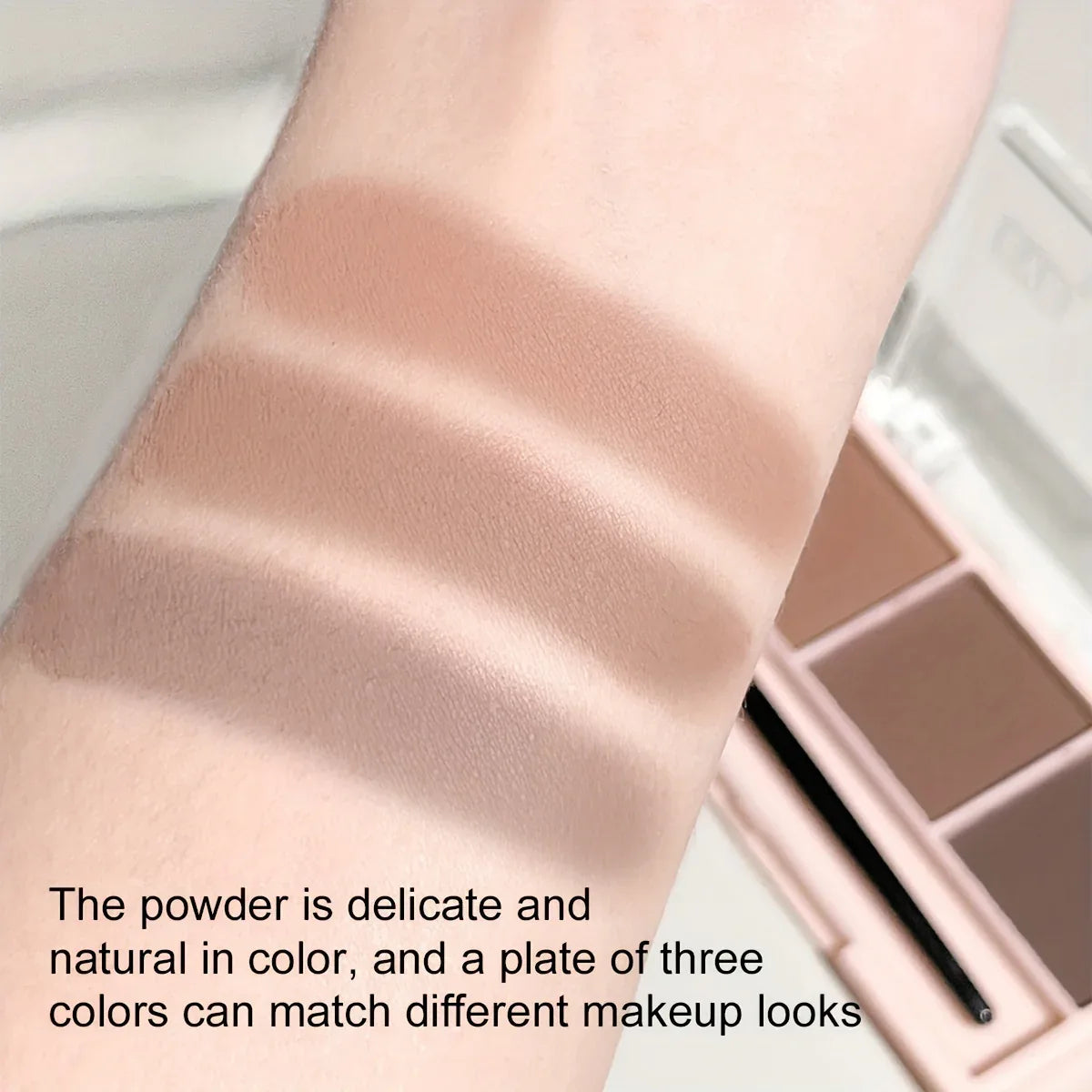 TEMU-Beginner 3 Color Eyebrow Powder Tray - alotasawkli