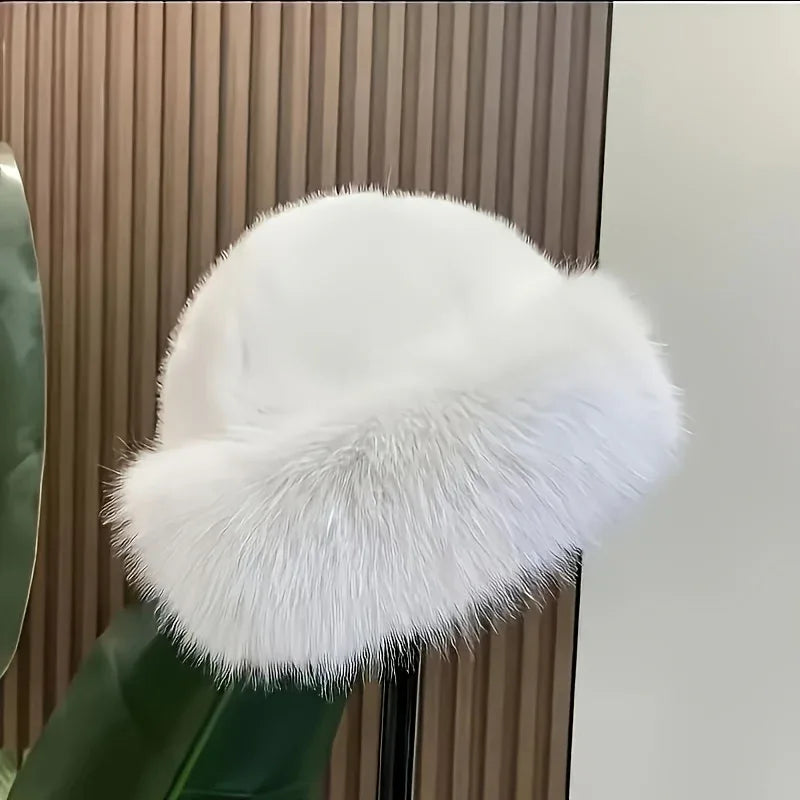 TEMU-Elegant Women's Faux Fur Winter Hat - alotasawkli