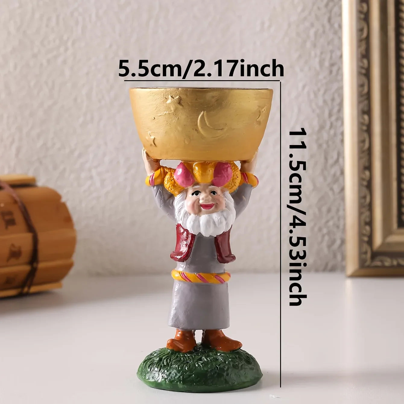 TEMU-Resin Creative Middle Eastern Character Statue Incense Holder - alotasawkli