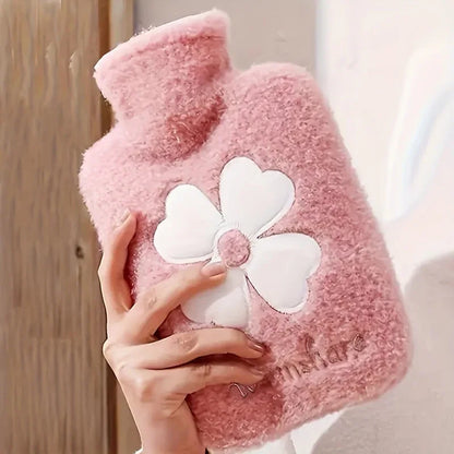 TEMU-Cozy Hot Water Bottle with Soft Cover - 17.63oz/35.27oz, Durable & Easy-to-Use for Warmth - alotasawkli