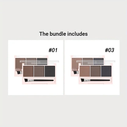 TEMU-Beginner 3 Color Eyebrow Powder Tray - alotasawkli