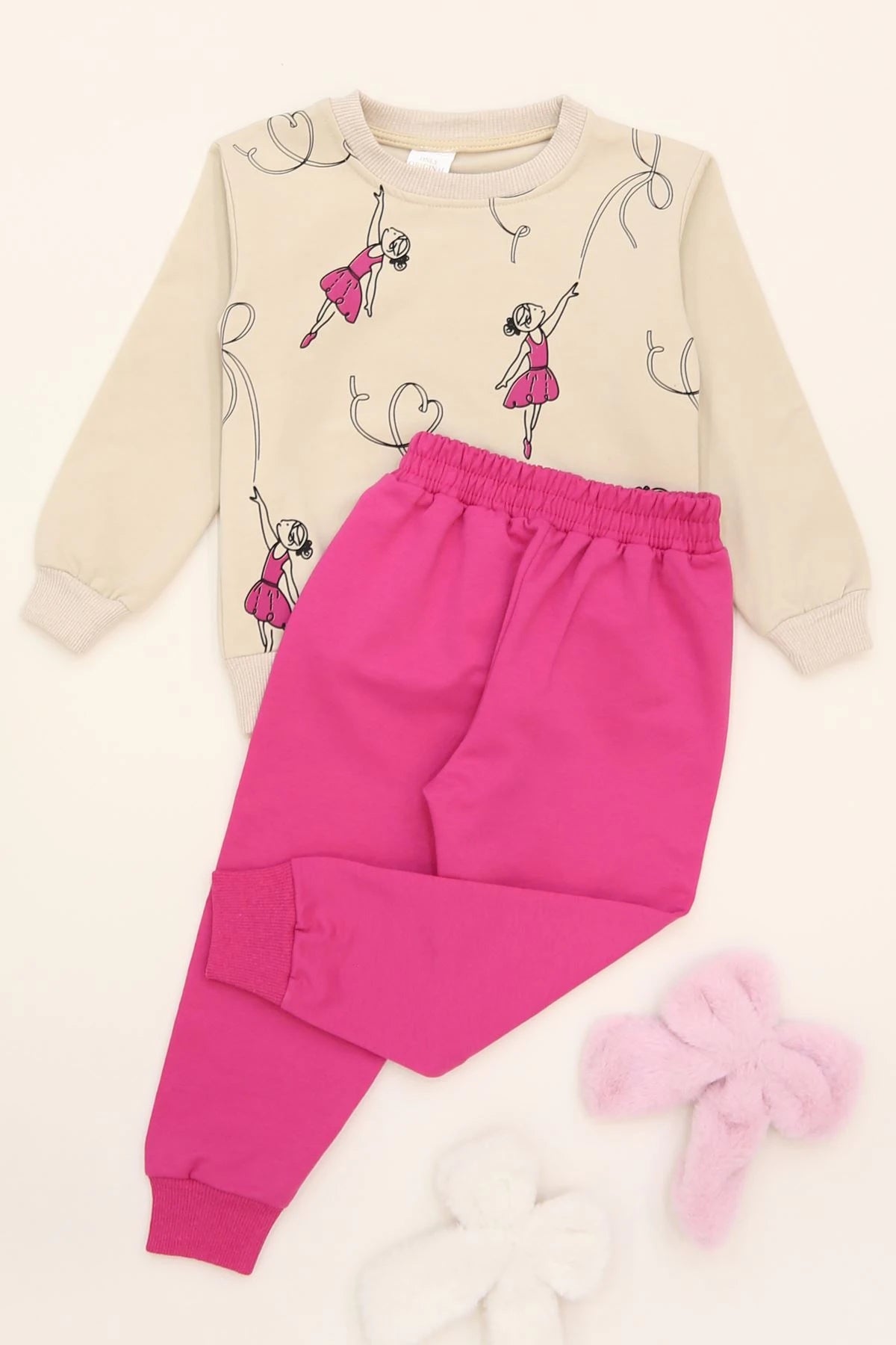 2-Piece Brushed Fleece Sweatsuit for Kids
