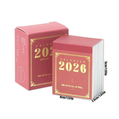 1pc 2026 Mini Calendar - alotasawkli