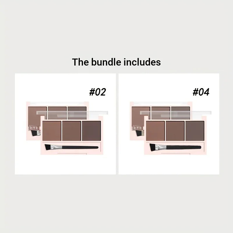 TEMU-Beginner 3 Color Eyebrow Powder Tray - alotasawkli