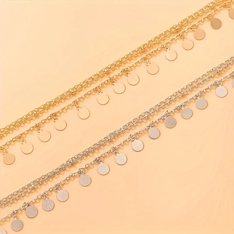 1 Anklet - Minimalist Fashion Beach Style Multi - alotasawkli