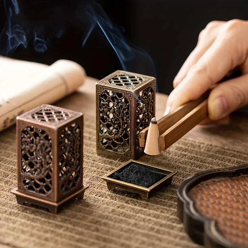 TEMU-2pcs Set Hollow Perfume Burners | Perfect for Ramadan - alotasawkli